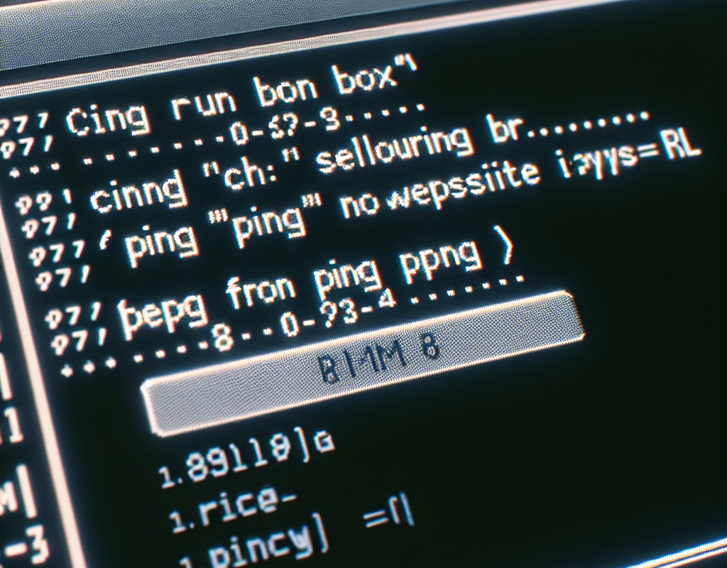 How to ping a website via command line?