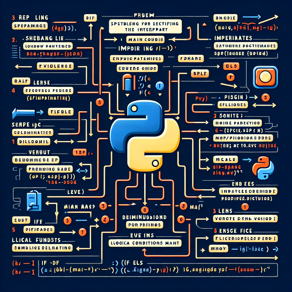 What are the basic components of a Python script?