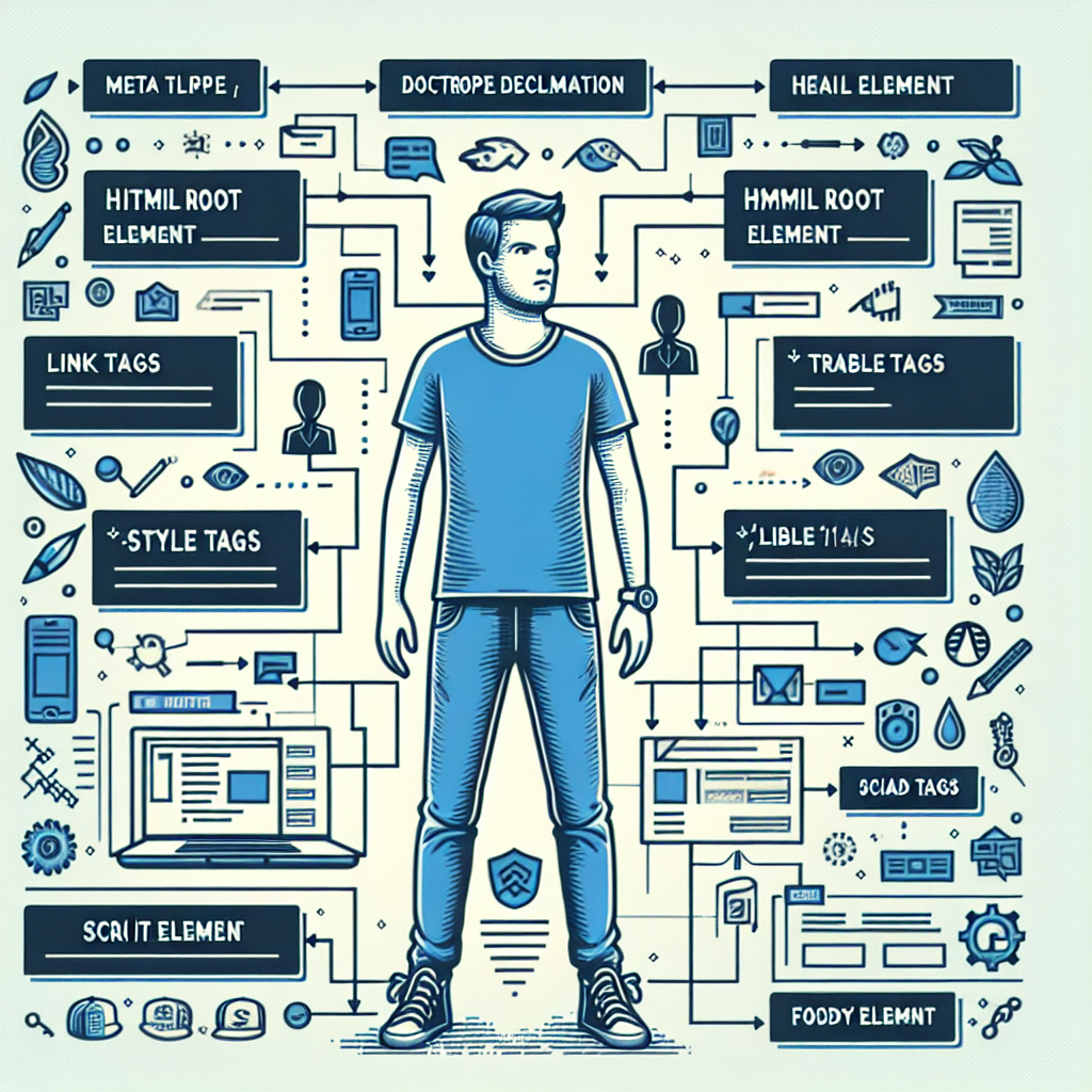 What are the components of an HTML page?