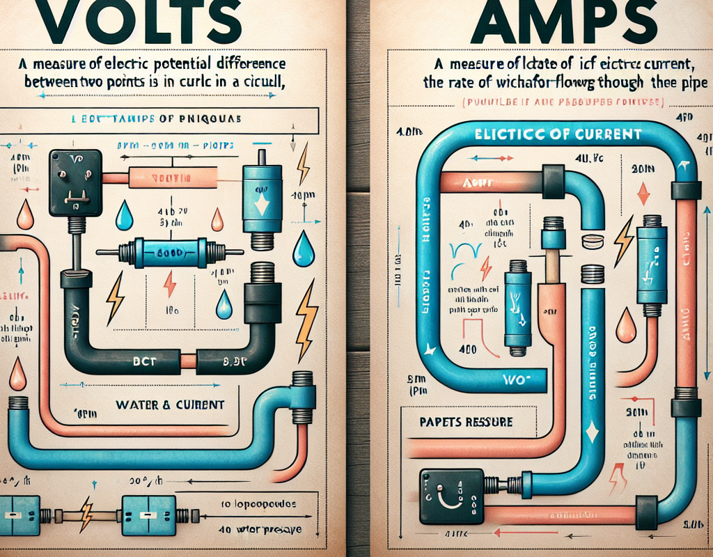 What is the difference between a volt and an amp?