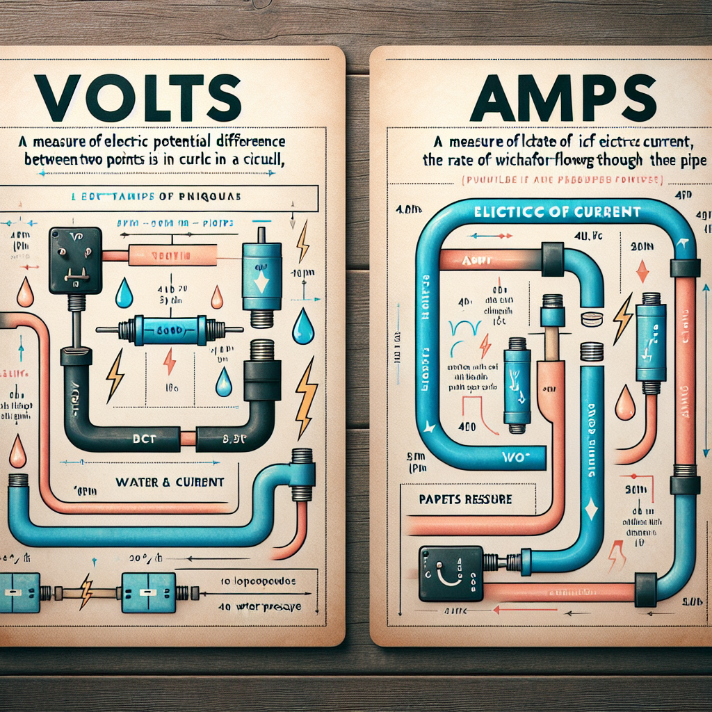 What is the difference between a volt and an amp?