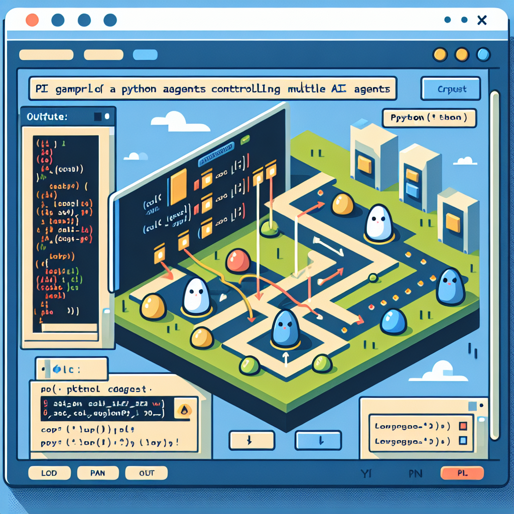 What is an example of Python controlling AI agents?