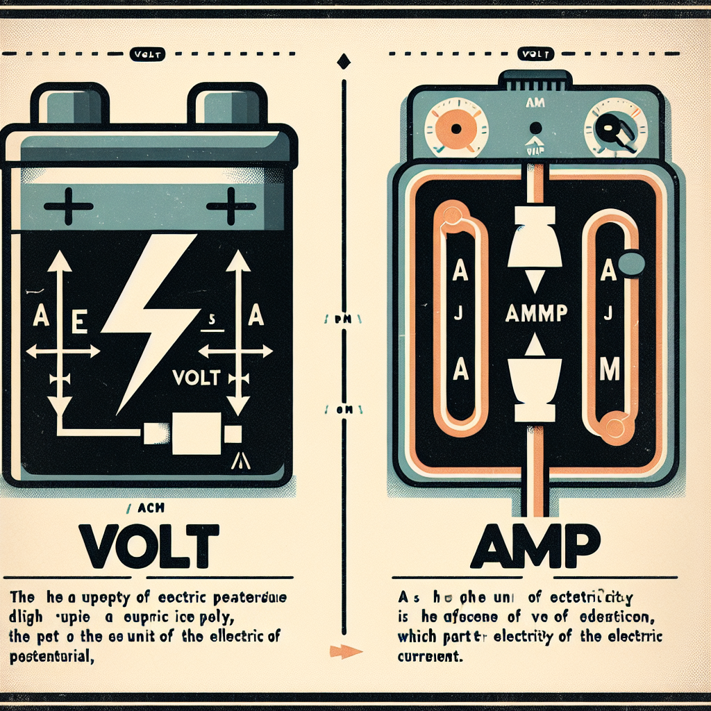 What is the difference between a volt and an amp?